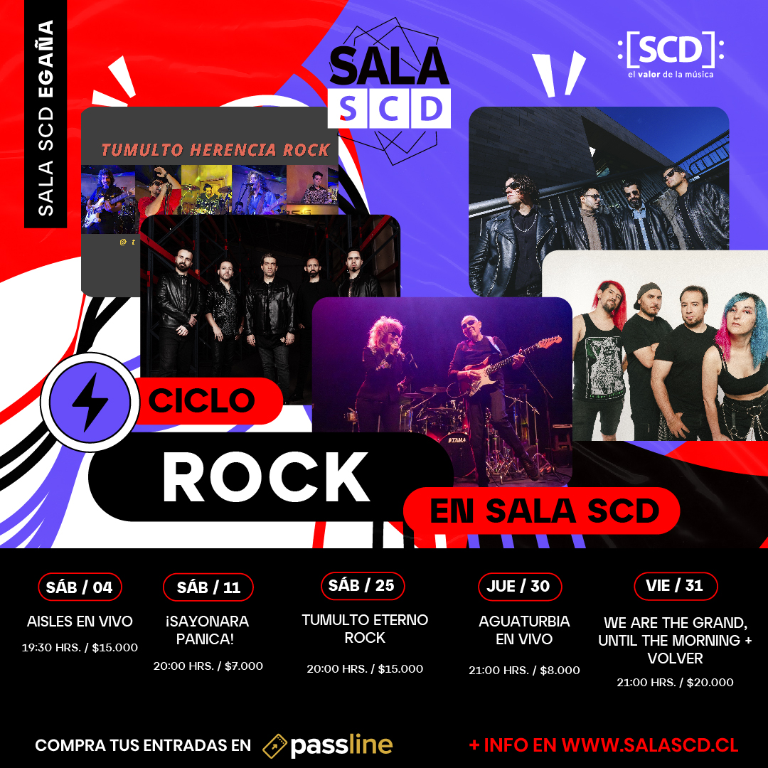 Concurso: Ciclo Rock en Sala SCD Egaña